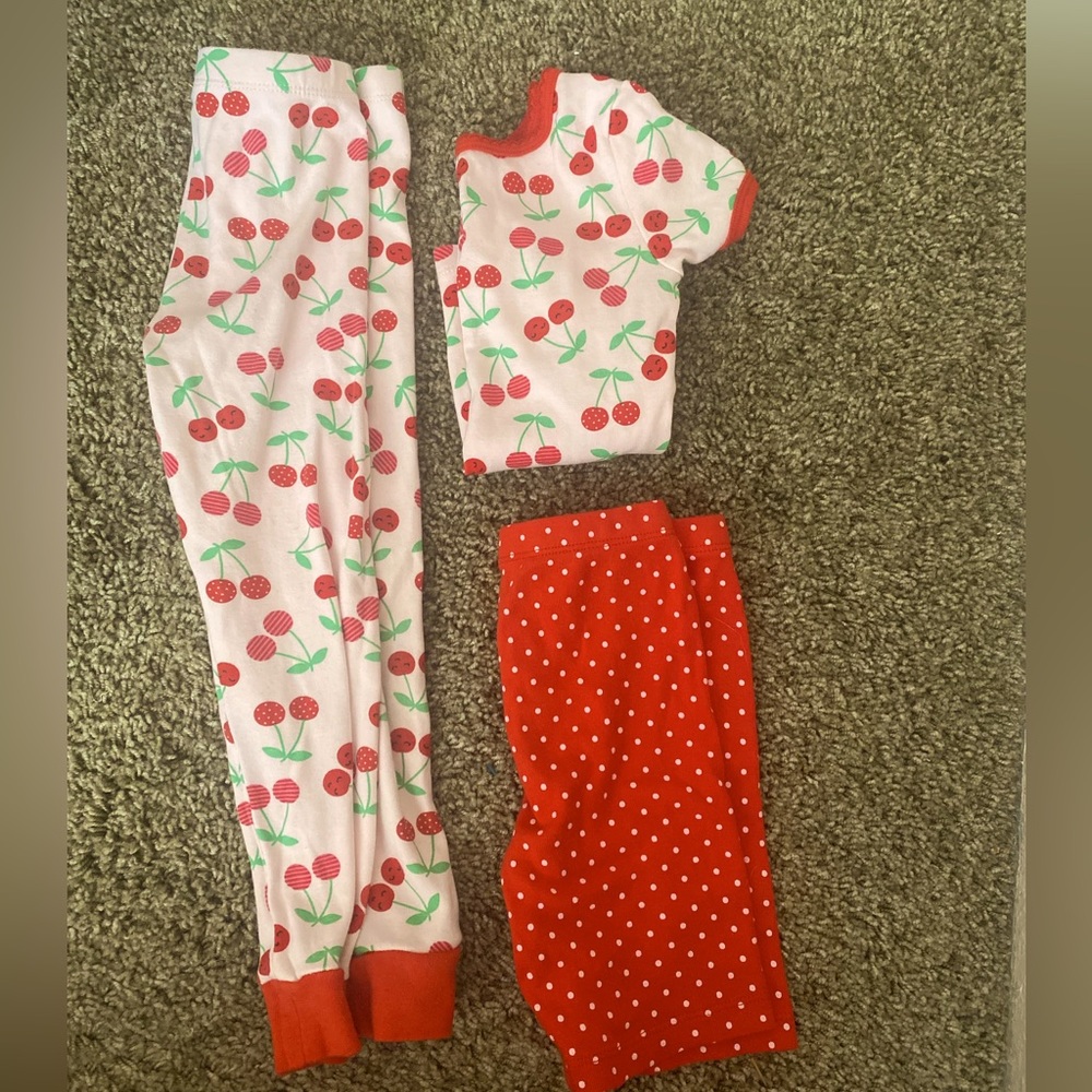 4T cherry pajama set